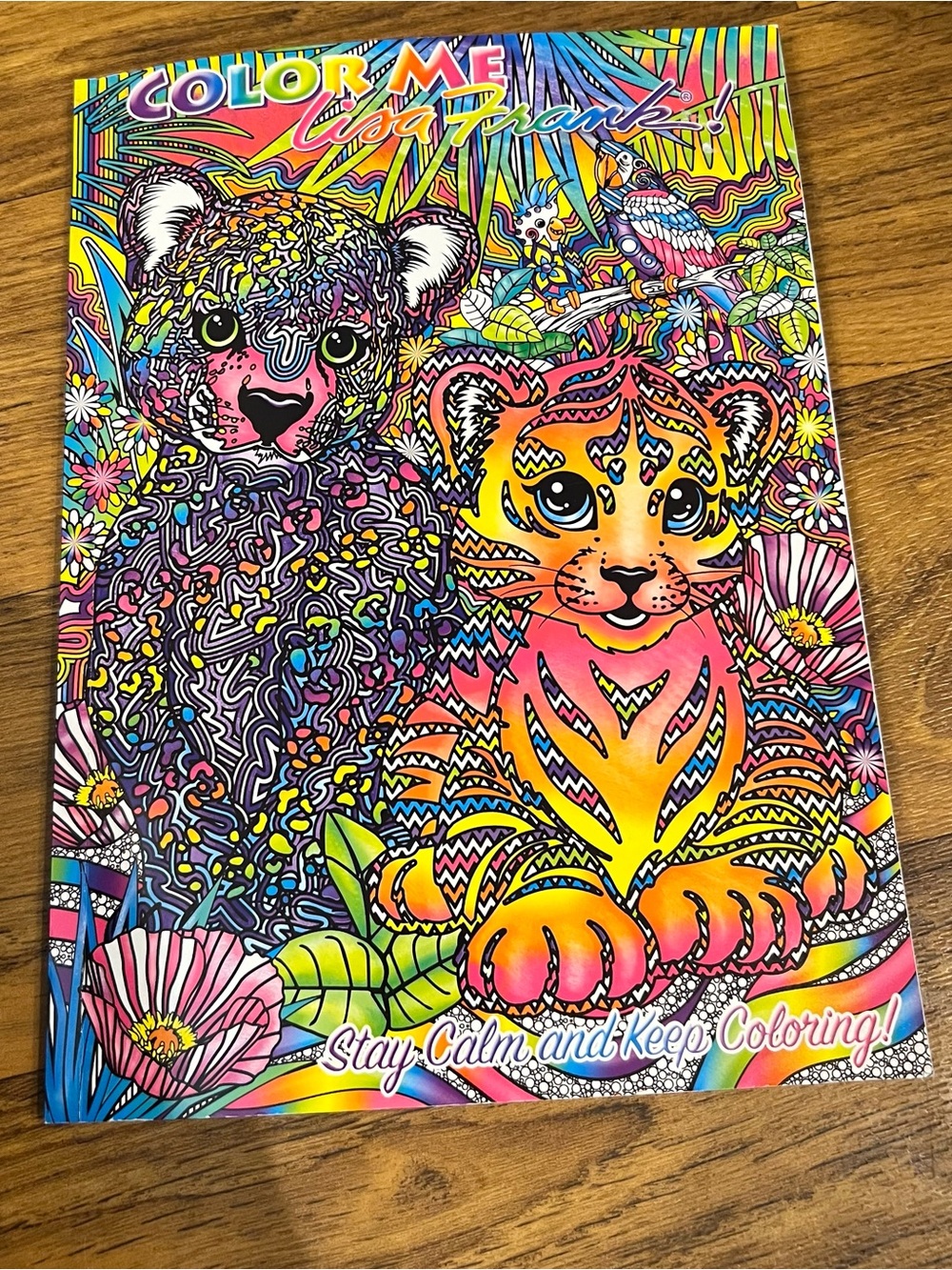 LISA FRANK Color Me Adult Coloring Book Stay Calm & Keep Coloring 40+ Pages